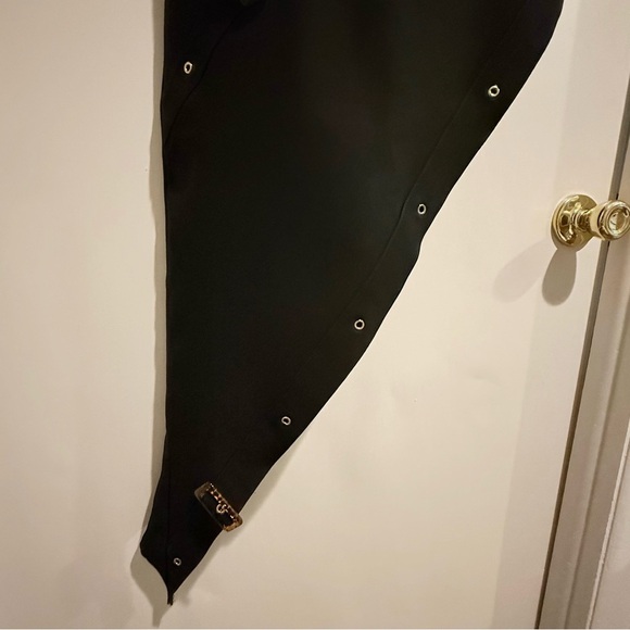 Julia by love J Women’s Medium Elegant Black Maxi Skirt with Buckle Details - Picture 3 of 8